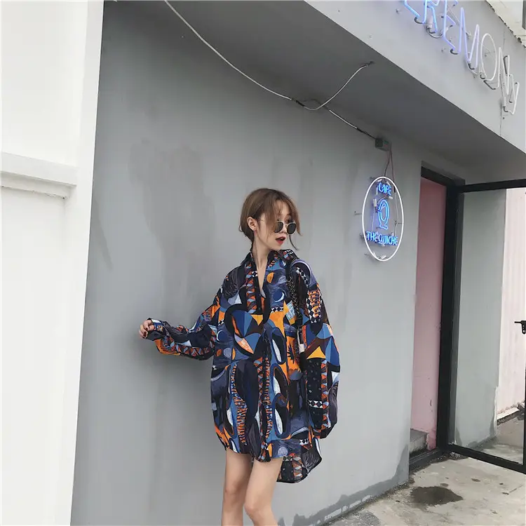 Women Chiffon Printed Long Sleeve Sun Protection Cardigan — feature 7