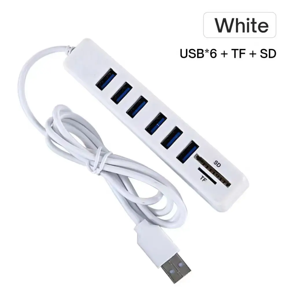 8-in-1 USB 2.0 HUB with SD/TF Reader - Image 4