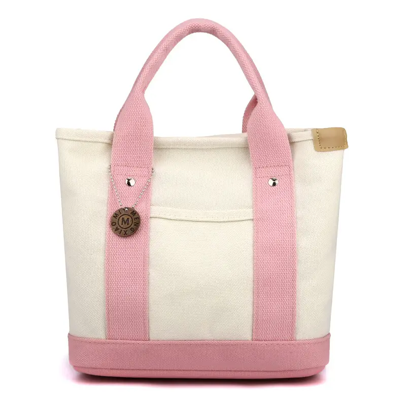 Japanese Canvas Satchel Lunch Bag Olive Green - Image 10