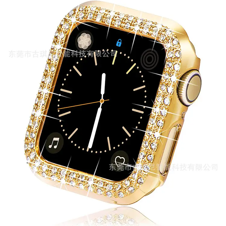 Apple Watch iWatch Protective Case with Double Row Diamond Design - Image 10