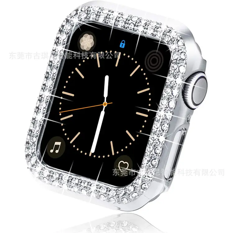 Apple Watch iWatch Protective Case with Double Row Diamond Design — feature 9