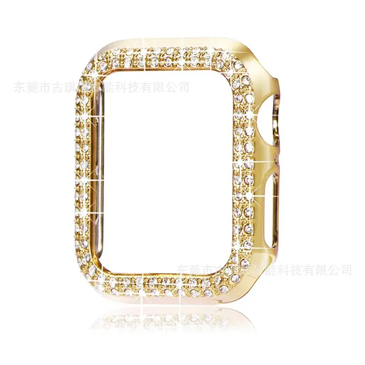 Apple Watch iWatch Protective Case with Double Row Diamond Design — feature 1
