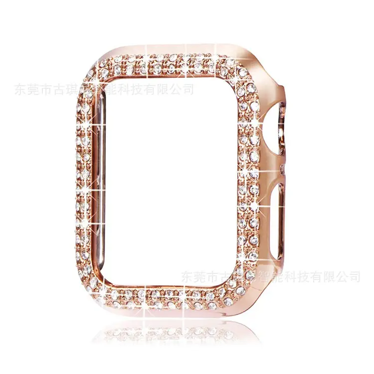 Apple Watch iWatch Protective Case with Double Row Diamond Design — feature 5