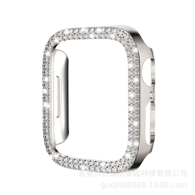 Apple Watch iWatch Protective Case with Double Row Diamond Design - Image 5