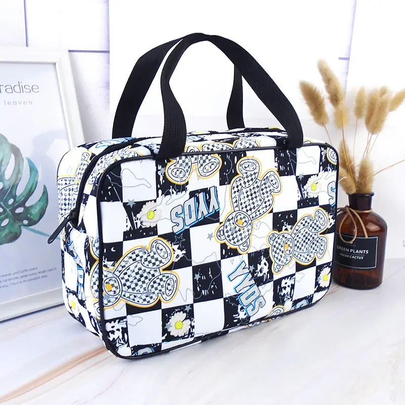 Portable Bath & Lunch Bag Blue Flame Design Large Capacity - Image 5