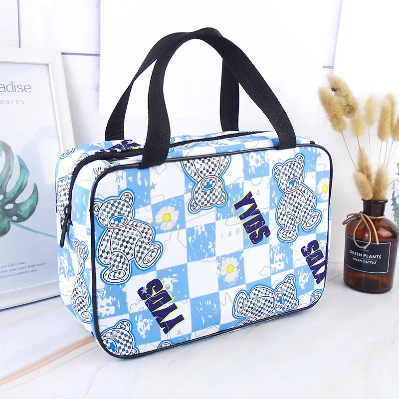 Portable Bath & Lunch Bag Blue Flame Design Large Capacity - Image 8