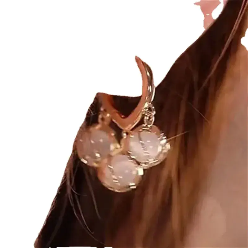 Elegant Opal Flower Earrings for Women - Image 5