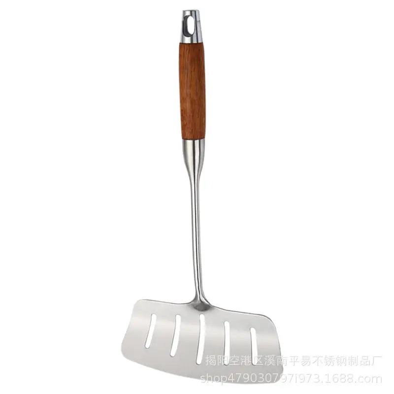 Stainless Steel Fish Shovel with Wooden Handle - Image 9