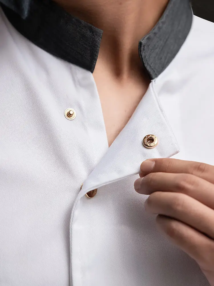New Style Long-Sleeved Chef Suit for Men and Women - Image 8