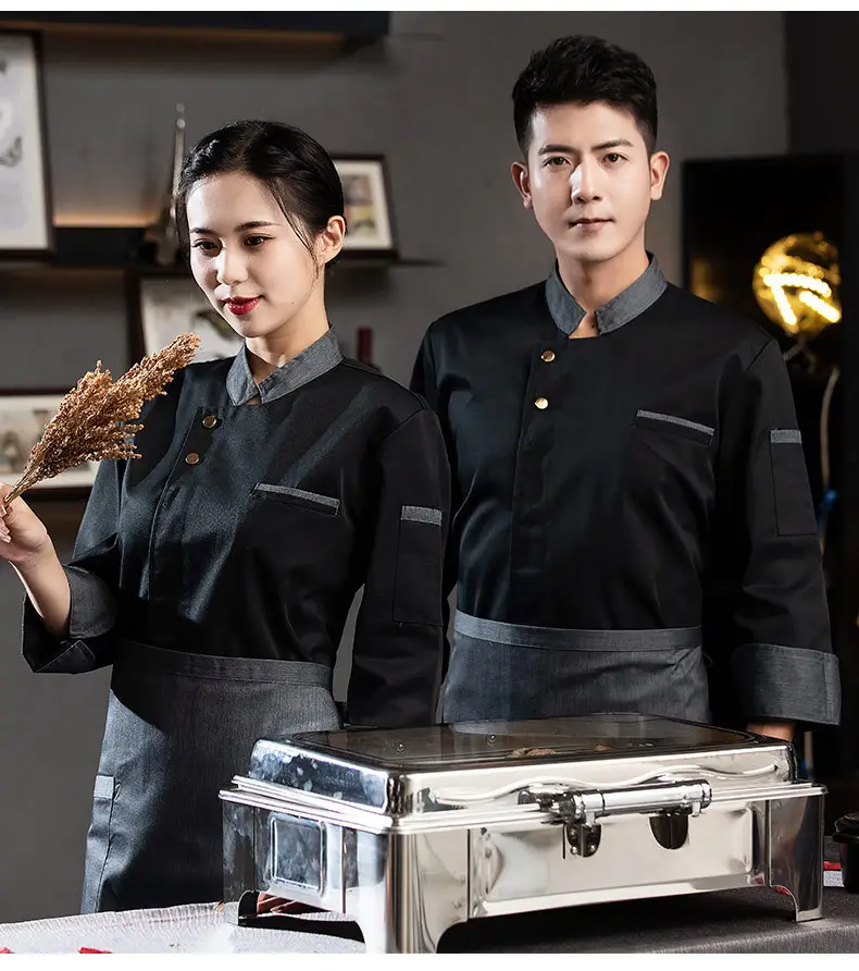 New Style Long-Sleeved Chef Suit for Men and Women — feature 15