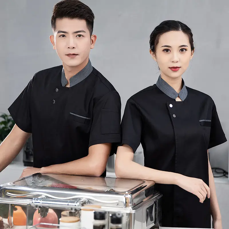 New Style Long-Sleeved Chef Suit for Men and Women - Image 3
