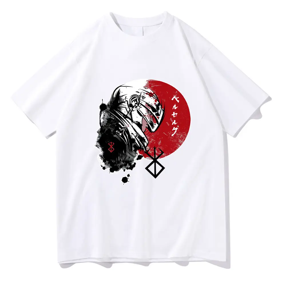 2022 Day Men Berserk Sword Style T-Shirt White