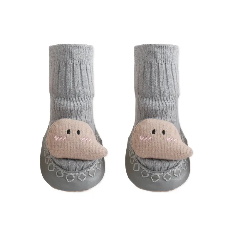 Newborn Cartoon Socks & Shoes 2022 Winter Non-Slip Mid-Calf - Image 3