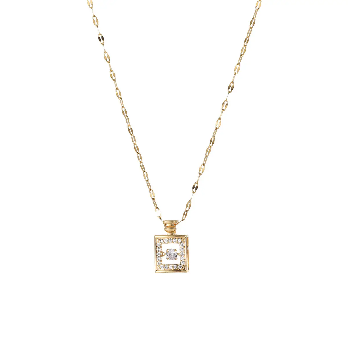 Wen Jian Rose Gold Clavicle Necklace for Women - Image 6