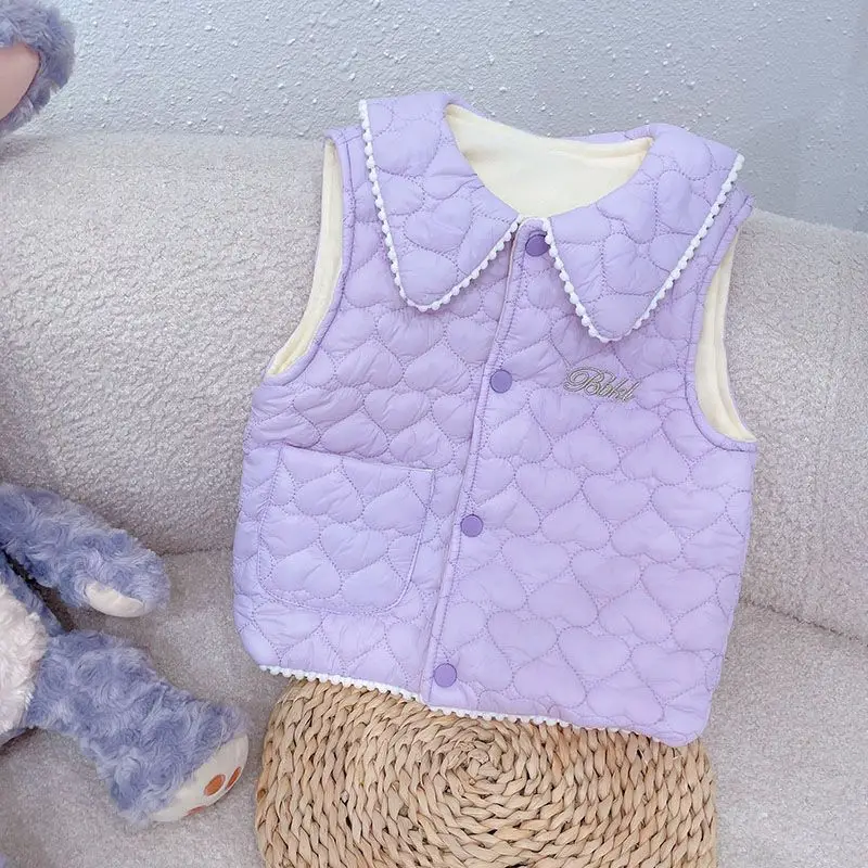 Girls Korean Style Velvet Vest White Shoulder Tide — feature 3