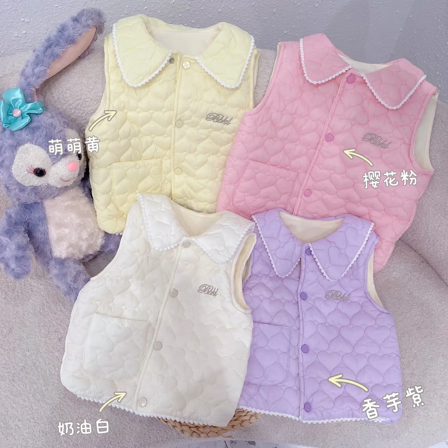 Girls Korean Style Velvet Vest White Shoulder Tide — feature 4