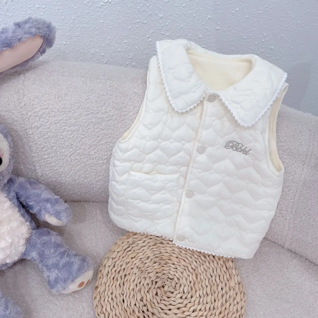 Girls Korean Style Velvet Vest White Shoulder Tide — feature 5