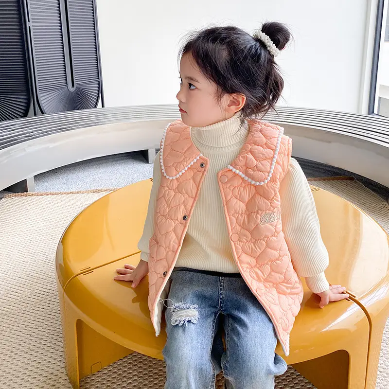 Girls Korean Style Velvet Vest White Shoulder Tide - Image 4