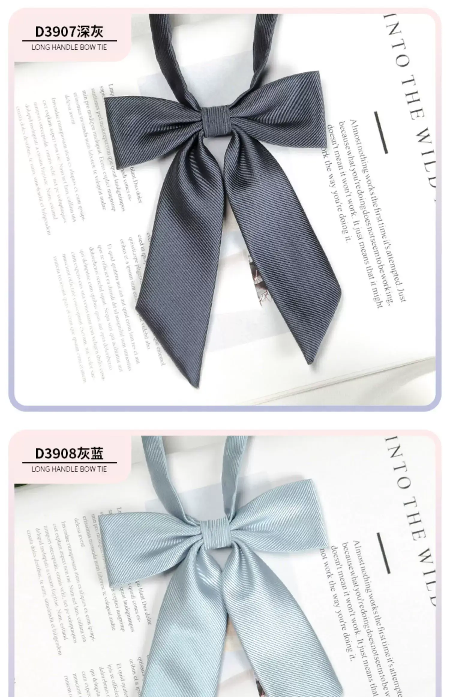 Pink Bow Tie for Women's Sailing Suit Shirt — feature 10