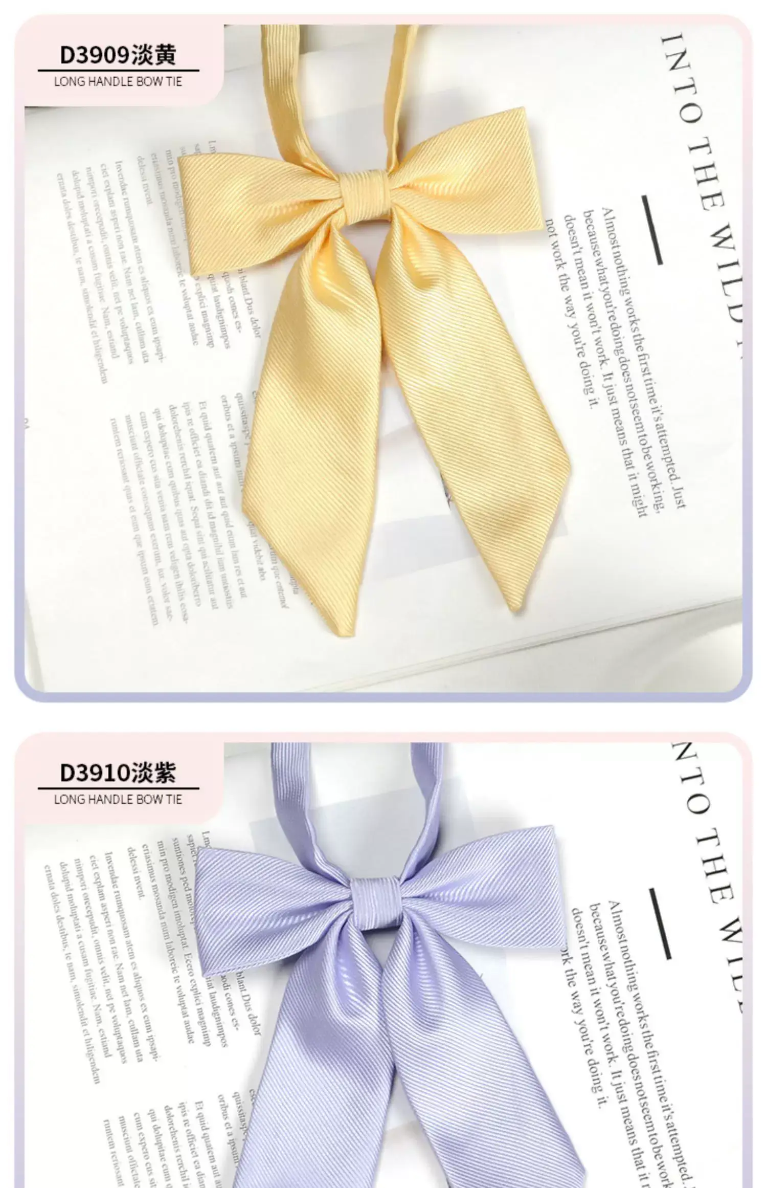 Pink Bow Tie for Women's Sailing Suit Shirt — feature 12