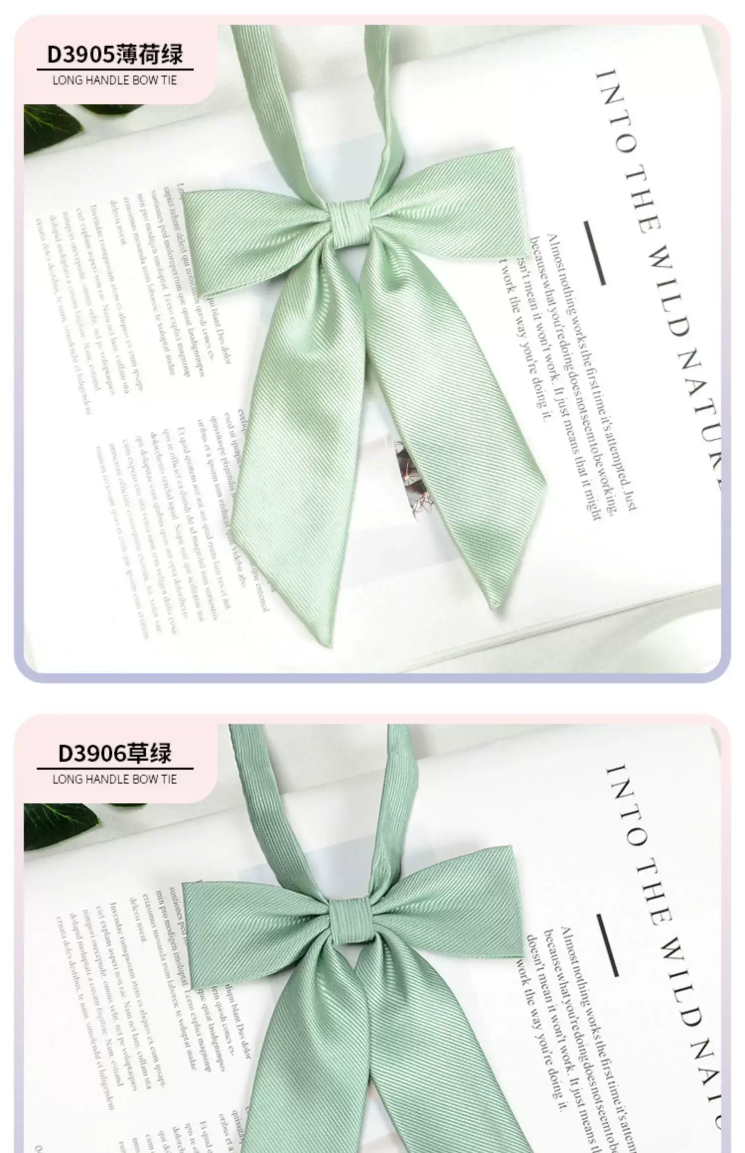 Pink Bow Tie for Women's Sailing Suit Shirt — feature 8