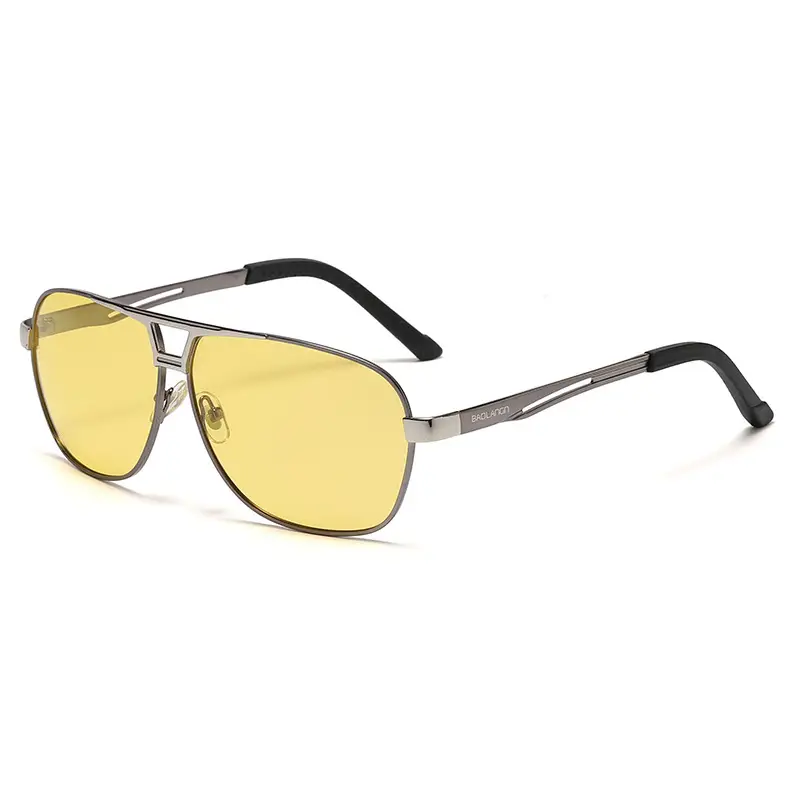 Men's Polarized Driving Sunglasses UV Protection Black Gold - Image 11