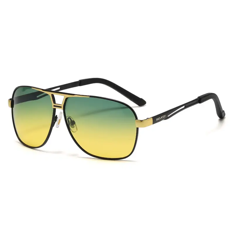 Men's Polarized Driving Sunglasses UV Protection Black Gold - Image 15