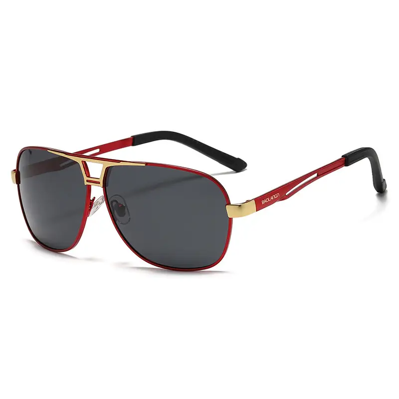 Men's Polarized Driving Sunglasses UV Protection Black Gold - Image 3