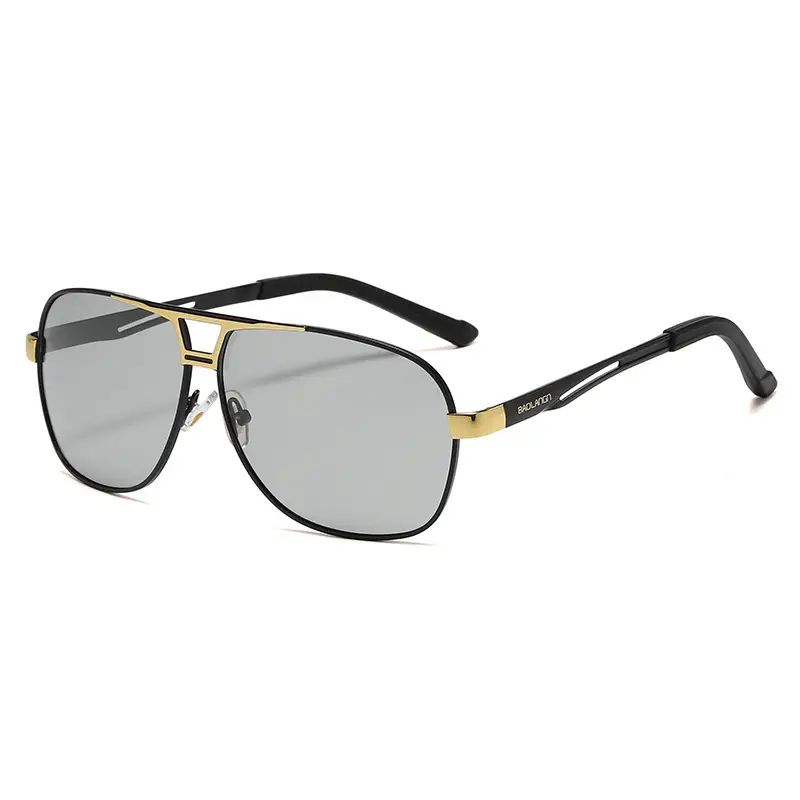 Men's Polarized Driving Sunglasses UV Protection Black Gold - Image 7