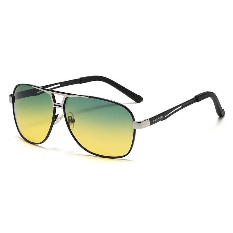 Men's Polarized Driving Sunglasses UV Protection Black Gold - Image 9