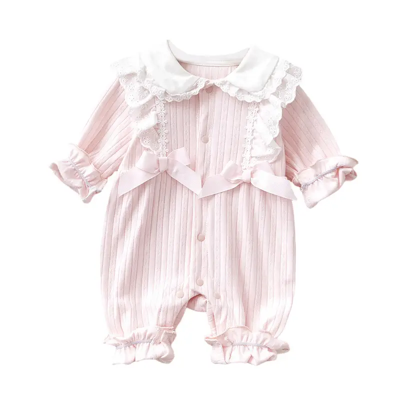 Autumn Baby Hooded Romper Pure Cotton Princess Suit - Image 5
