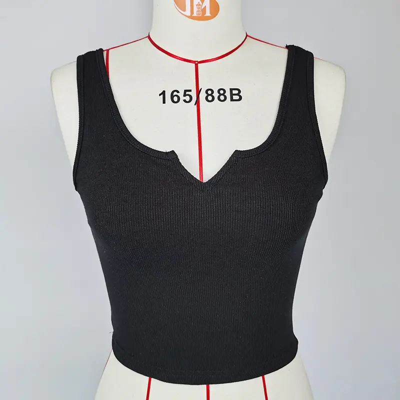 Black Navel-Baring Camisole Slim Fit 2025 - Image 2