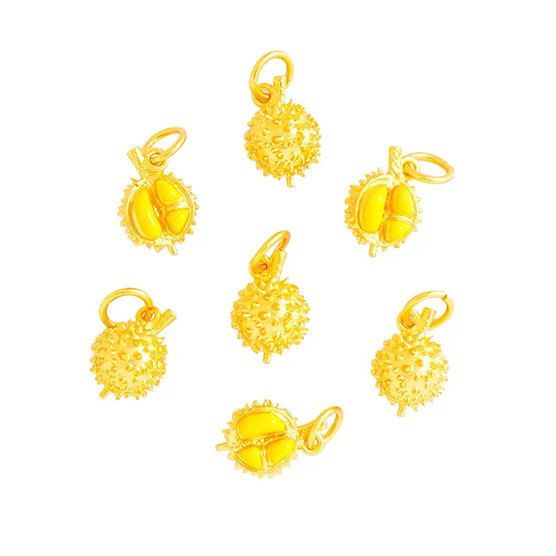 Ancient Gold Duan Zi Pendant Necklace for Women