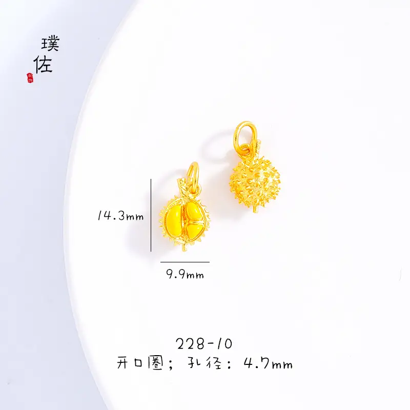 Ancient Gold Duan Zi Pendant Necklace for Women — feature 9