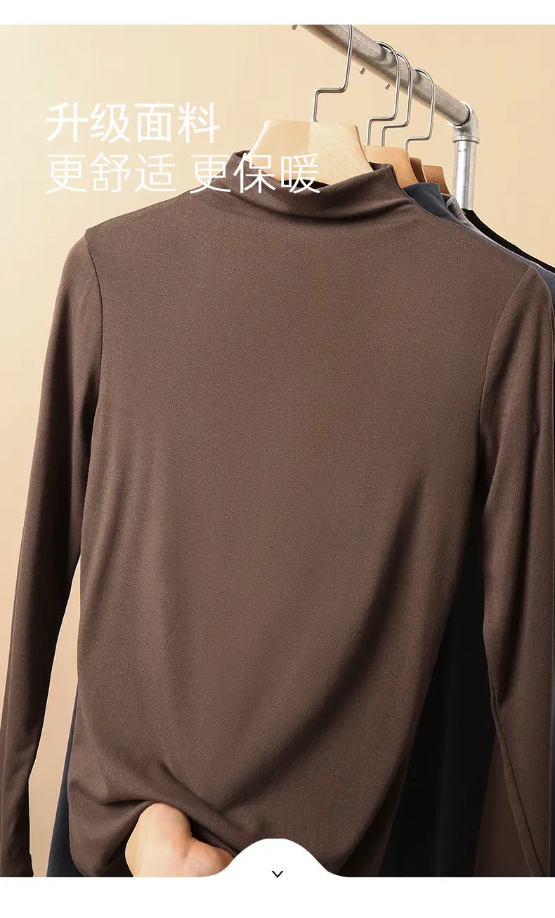 Long Sleeve Grey Turtleneck Top for Women 2026 — feature 11