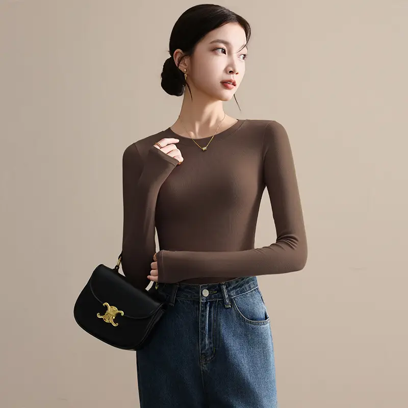 Long Sleeve Grey Turtleneck Top for Women 2026 - Image 15