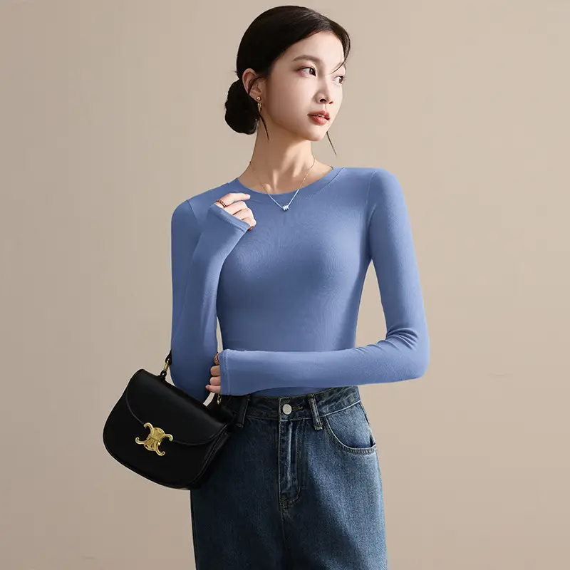 Long Sleeve Grey Turtleneck Top for Women 2026 - Image 18