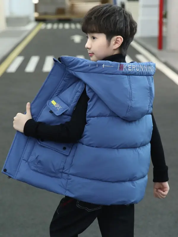 Boys Cotton Quilted Warm Vest Yellow 2025 - Image 8