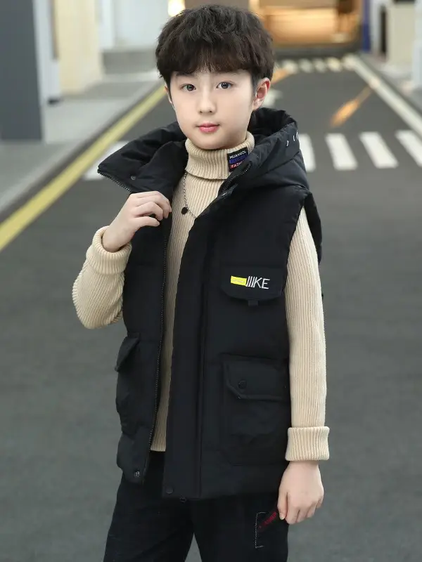 Boys Cotton Quilted Warm Vest Yellow 2025 - Image 11