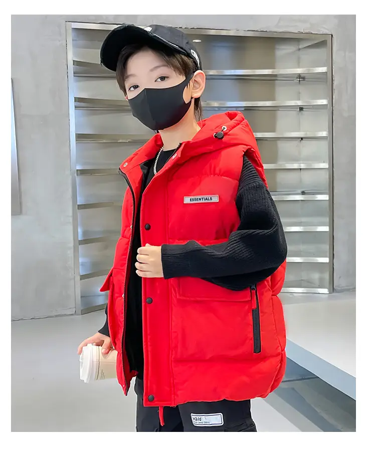 Boys Cotton Quilted Warm Vest Yellow 2025 — feature 49