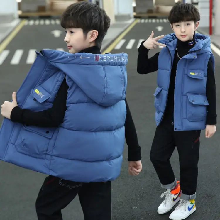 Boys Cotton Quilted Warm Vest Yellow 2025 - Image 3