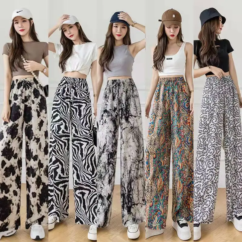 Wide-Leg Pants for Women Black Cow Print Summer 2025 — feature 1