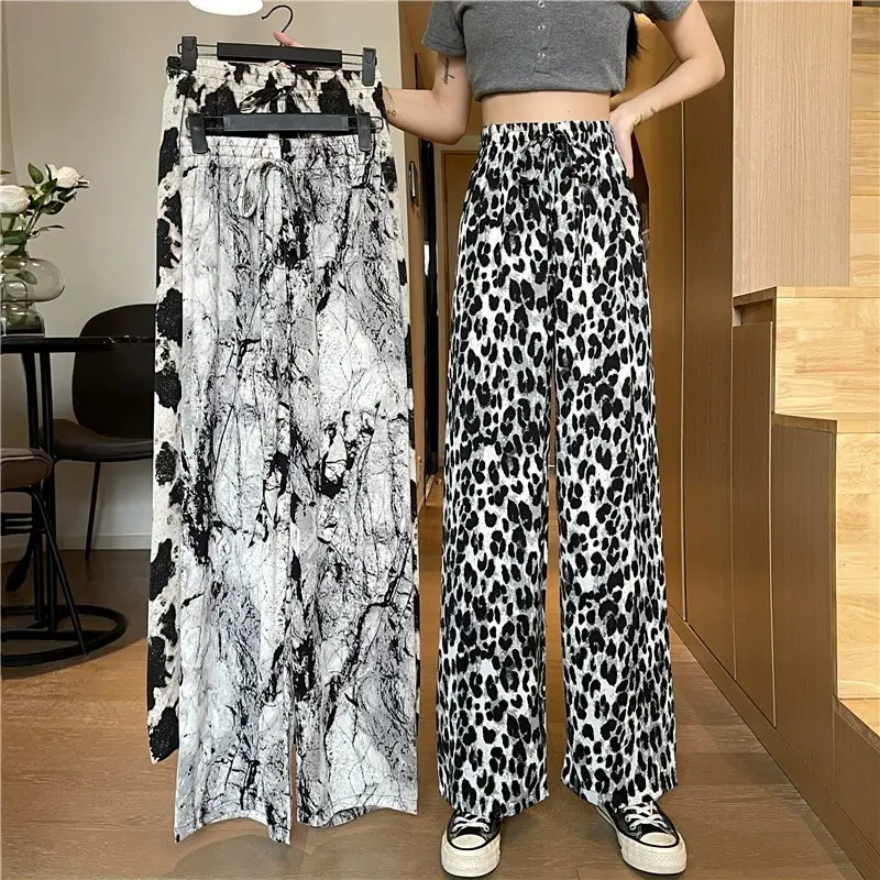 Wide-Leg Pants for Women Black Cow Print Summer 2025 — feature 13