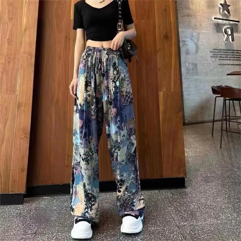 Wide-Leg Pants for Women Black Cow Print Summer 2025 - Image 7
