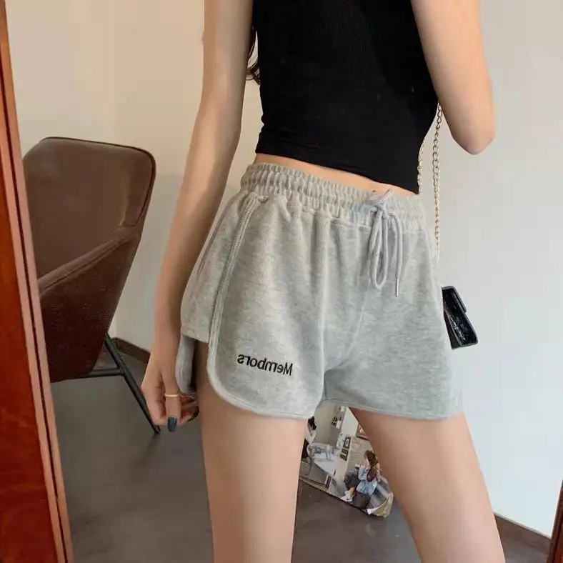Women's Pink Elastic Waist Casual Shorts - Image 22