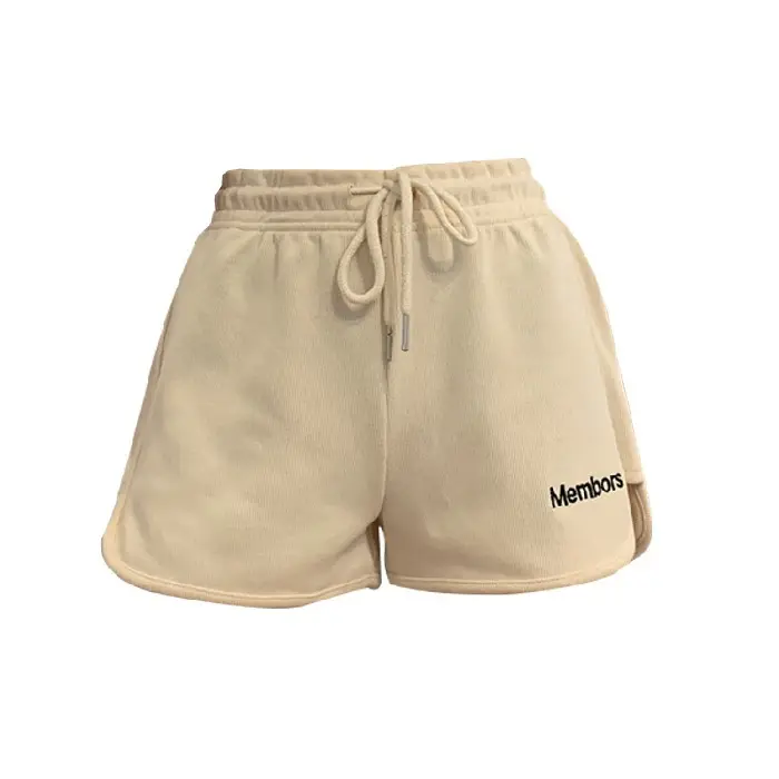 Women's Pink Elastic Waist Casual Shorts - Image 2