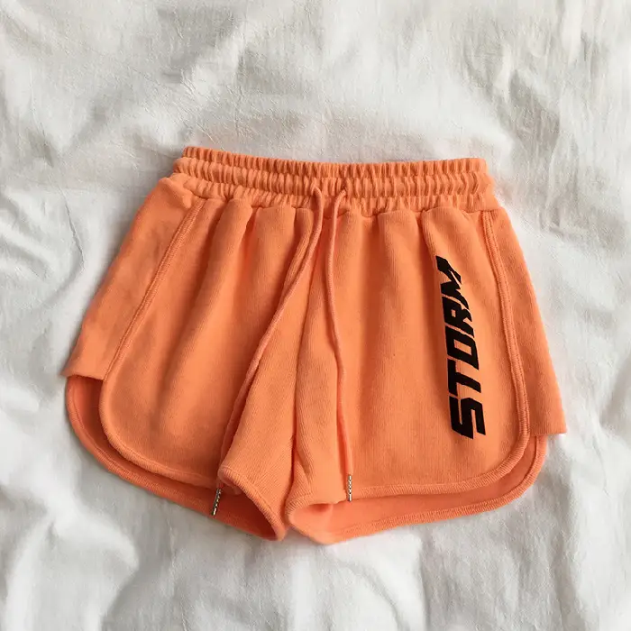 Women's Pink Elastic Waist Casual Shorts - Image 7