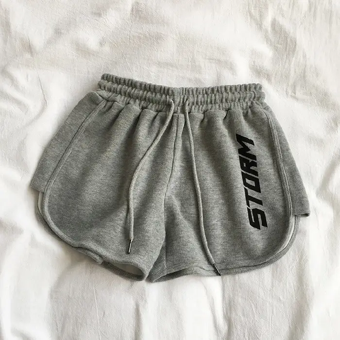 Women's Pink Elastic Waist Casual Shorts - Image 8