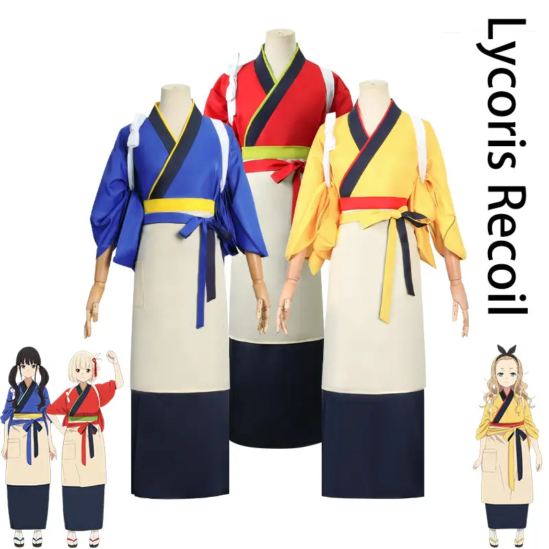 Manduo Lycoris Recoil Kam Halloween Cosplay Dress Orange Black - Image 5