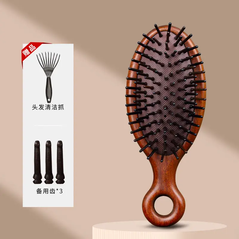 Golden Wood Massage Scalp Hair Grooming Comb - Image 21